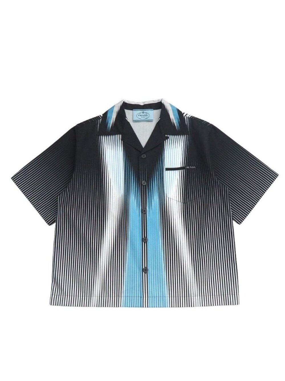 Prada Short Sleeve Shirt S Open Collar